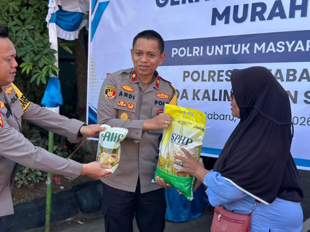 Gerakan Pangan Murah yang digelar Polres Kotabaru