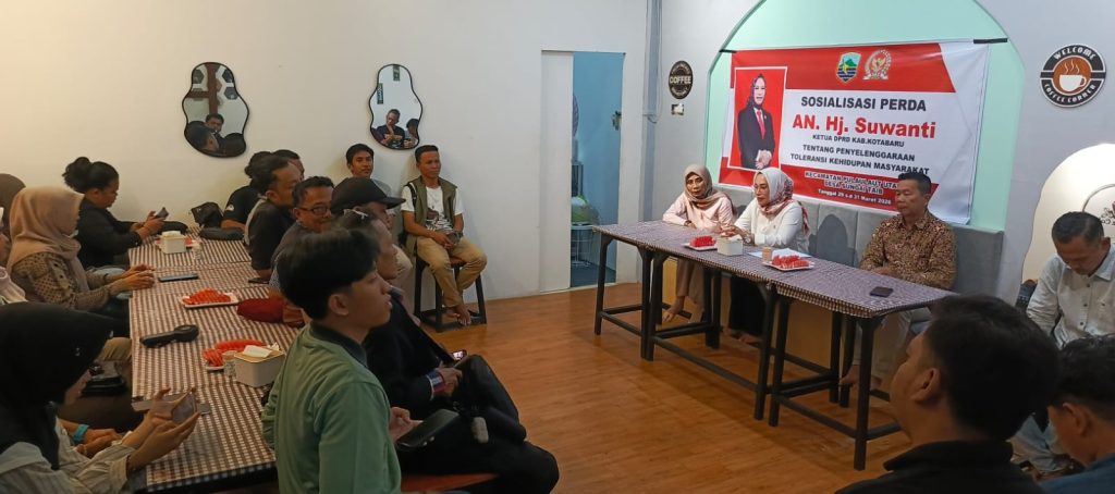 Kegiatan sosialisasi Perda yang digelar Ketua DPRD Kotabaru, Suwanti