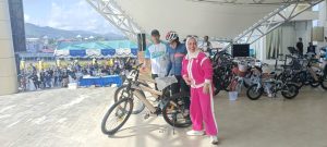 Ketua DPRD Kotabaru, Suwanti saat ikut hadir di Funbike Kotabaru Hebat