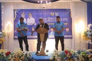 Andi Rustianto saat hadiri Musyawarah Daerah (Musda) Komite Nasional Pemuda Indonesia (KNPI) Kabupaten Banjar